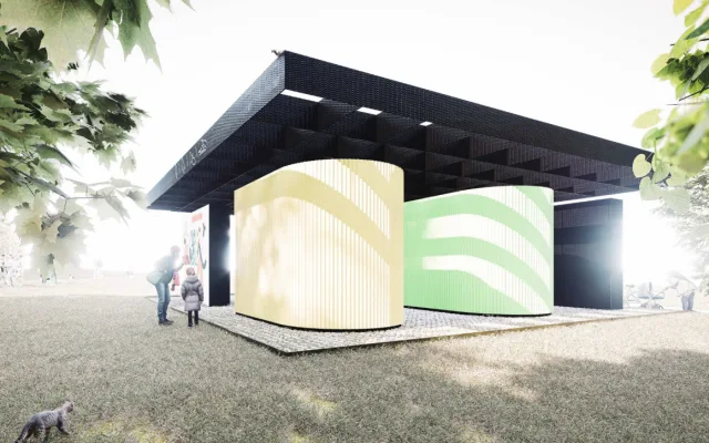 V parku pod gymnáziem budou nové toalety. Jindřichův Hradec spustí stavbu na podzim