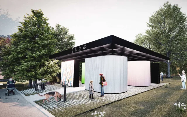 V parku pod gymnáziem budou nové toalety. Jindřichův Hradec spustí stavbu na podzim