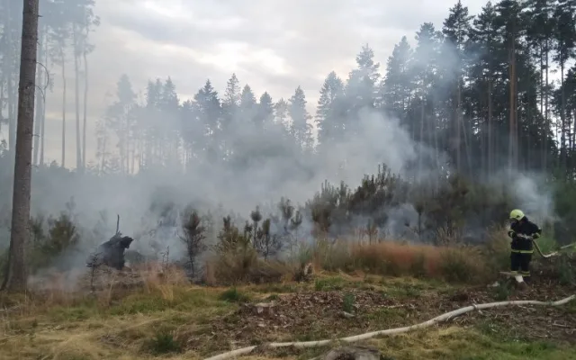 Jihočeští hasiči měli plné ruce práce. Zasahovali u jedenácti požárů v přírodě