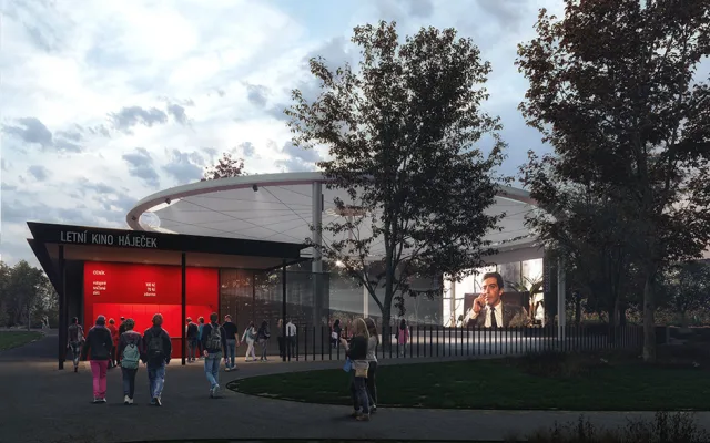 Letní kino Háječek Mimosa architekti