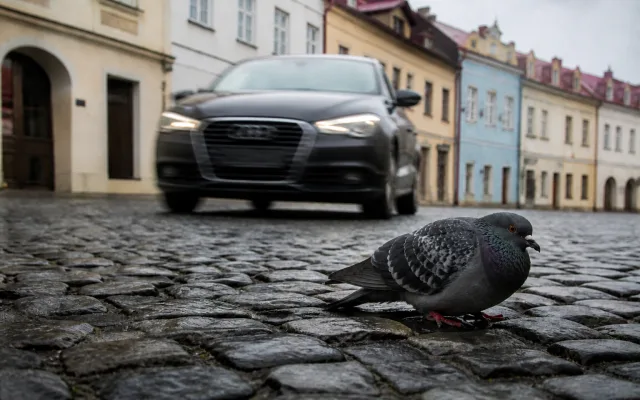 Opilý muž chránil mrtvého holuba. Vbíhal pod auta a spustil alarm v kostele