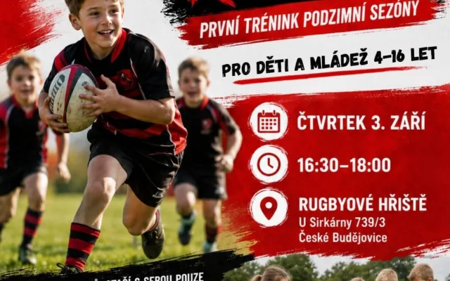 OPEN TRAINING – přijďte si vyzkoušet rugby