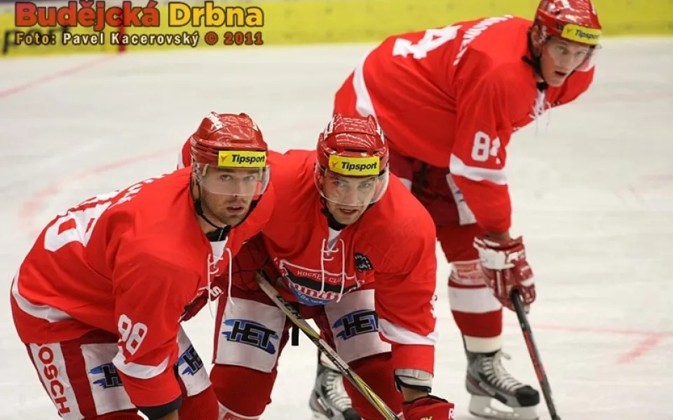 českobudějovické trio Milan Gulaš Peter Mikus a Jakub Langhammer zleva