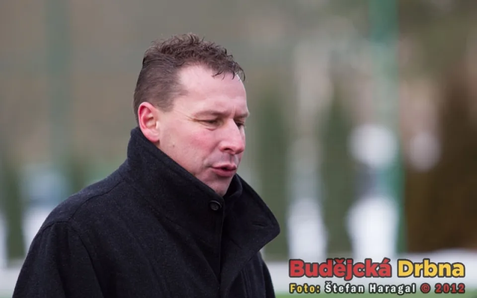 Trenér fotbalistů Hluboké Milan Borový