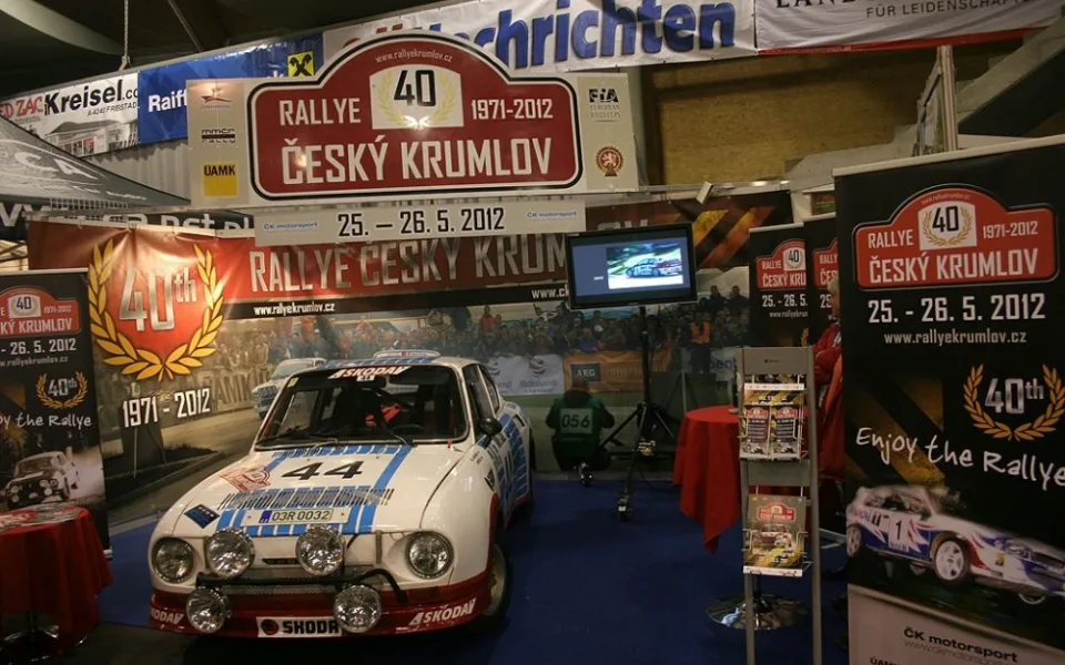 Při Mobil Salonu bude k vidění i expozice blížícího se jubilejního 40. ročníku Rallye Český Krumlov spolu s historickou Škodou 130 RS