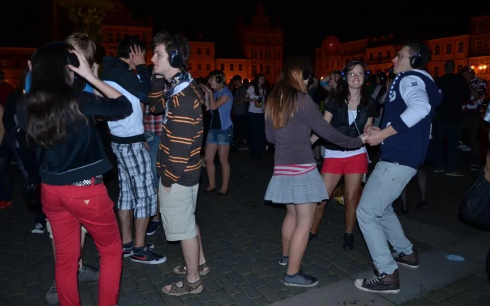 Silent Disco na náměstí Přemysla Otakara II.