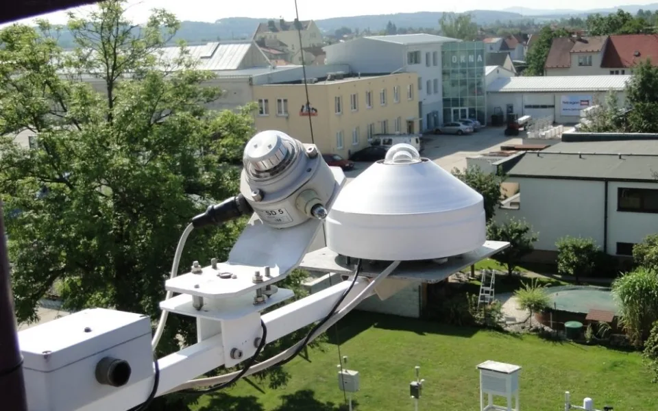 Měřící přístroje českobudějovických meteorologů