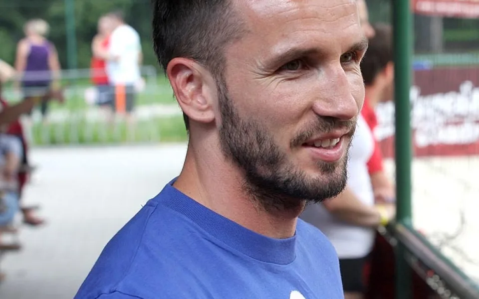 Český fotbalový reprezentant Tomáš Sivok v Budějcích