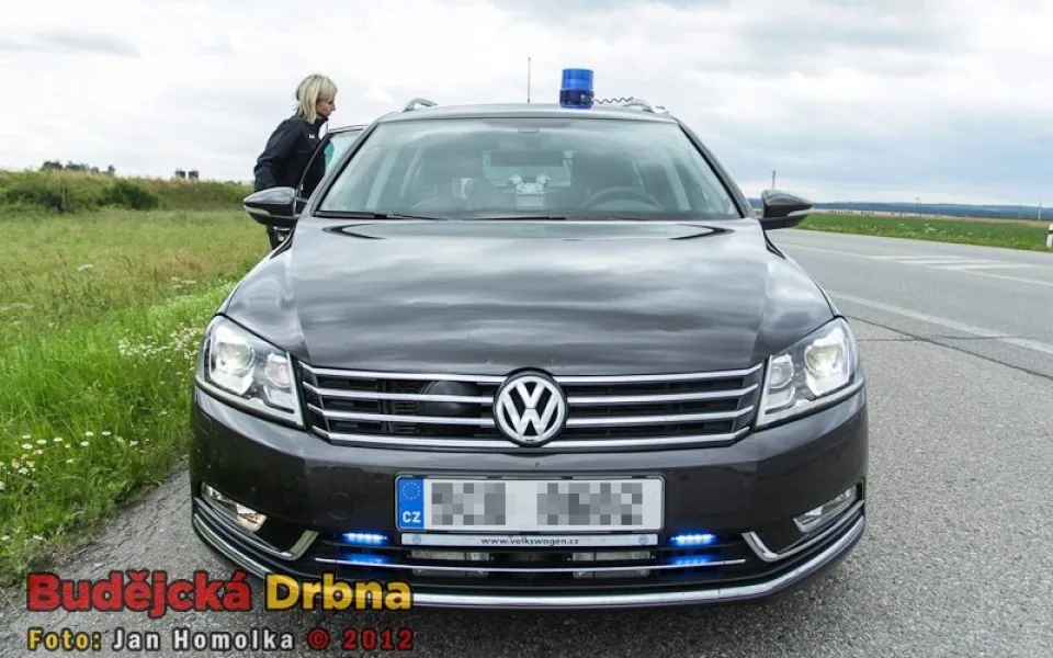 Policejní Passat v akci