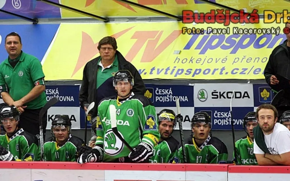 František Výborný na mladoboleslavské střídačce
