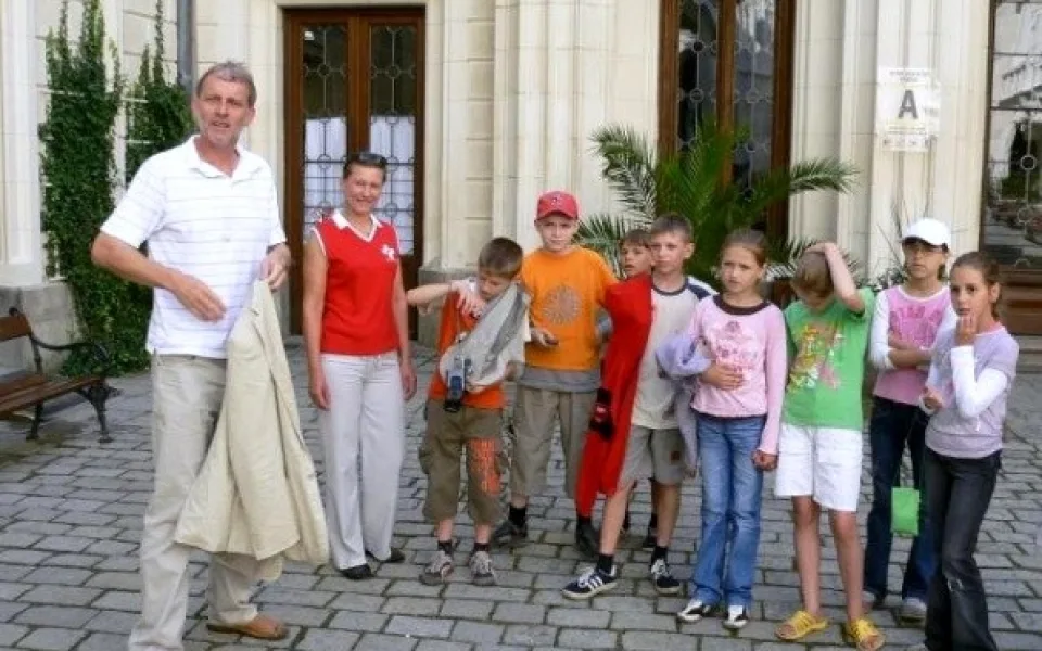 Snímek z pobytu běloruských dětí na Hluboké v roce 2009