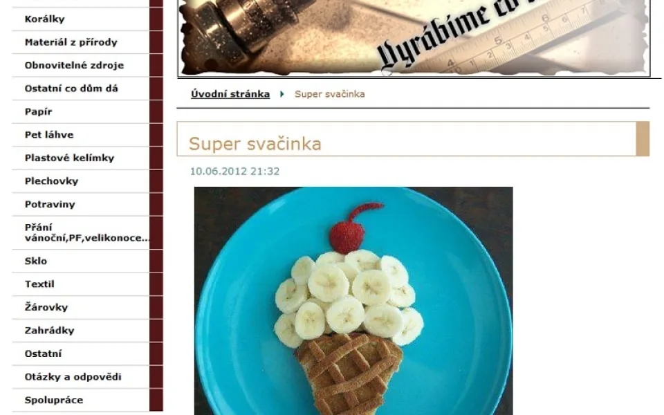 Webový portál Vyrábíme co dům dá