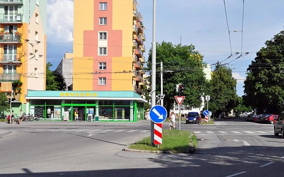 Křižovatka Lidická - L. M. Pařízka