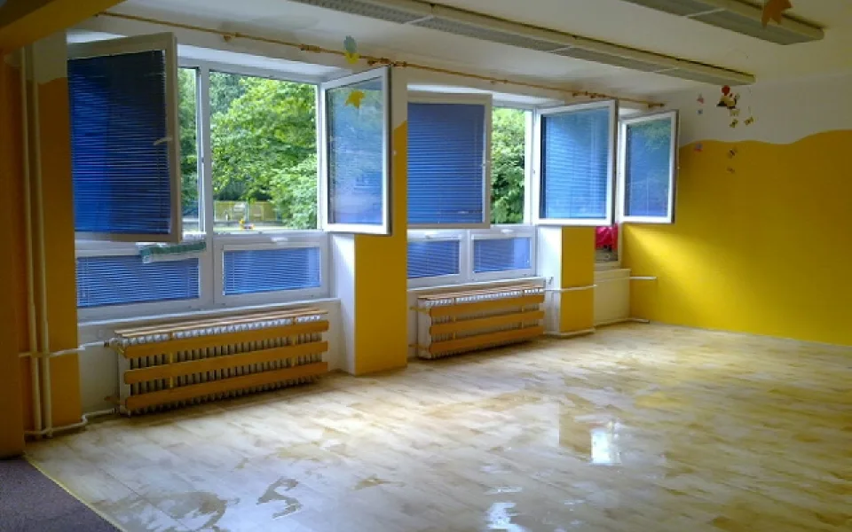 Mateřská škola Čéčova byla ve čtvrtek ráno vyplavena