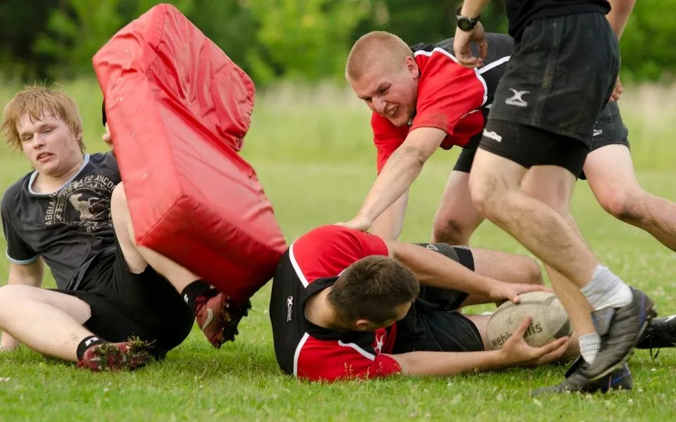 Momentka z tréninku Rugby clubu České Budějovice