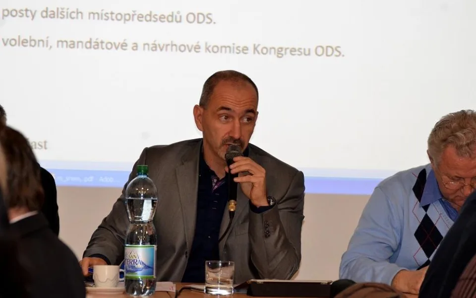 Martin Kuba při regionálním sněmu v Českých Budějovicích