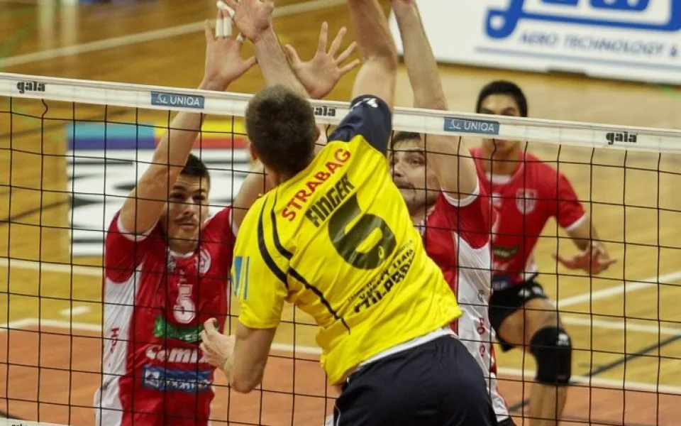 Blok Vladimíra Sobotky s Tomášem Filou v zápase s ČZU Praha