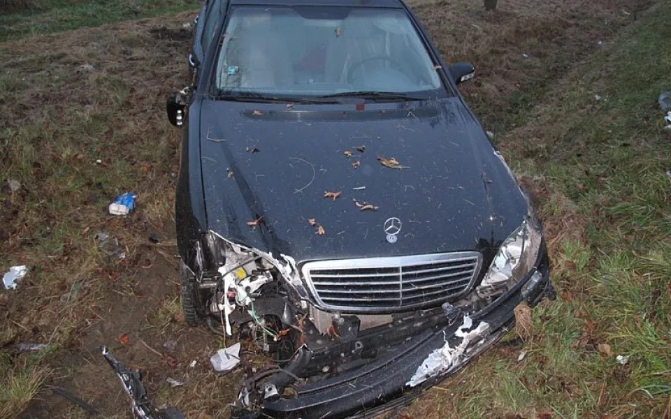 Havárie Mercedesu Benz u Ševětína