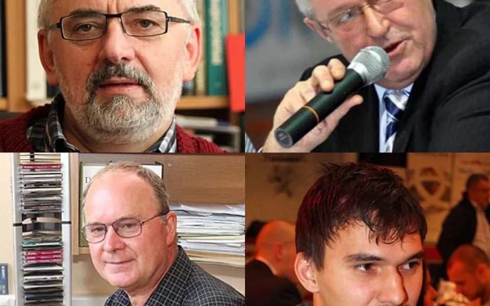 Libor Grubhoffer, Zdeněk Velikovský, Ladislav Volf a Jakub Kovář