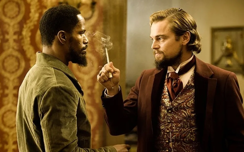 Jamie Foxx a Leonardo DiCaprio