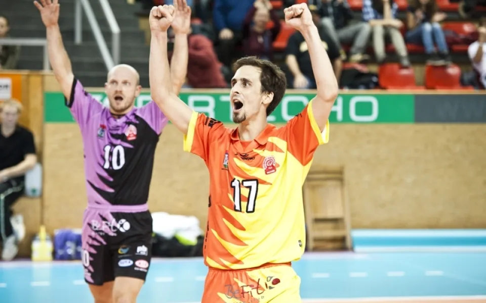 Luděk Švejcar (v popředí) na snímku s Michalem Sládečkem