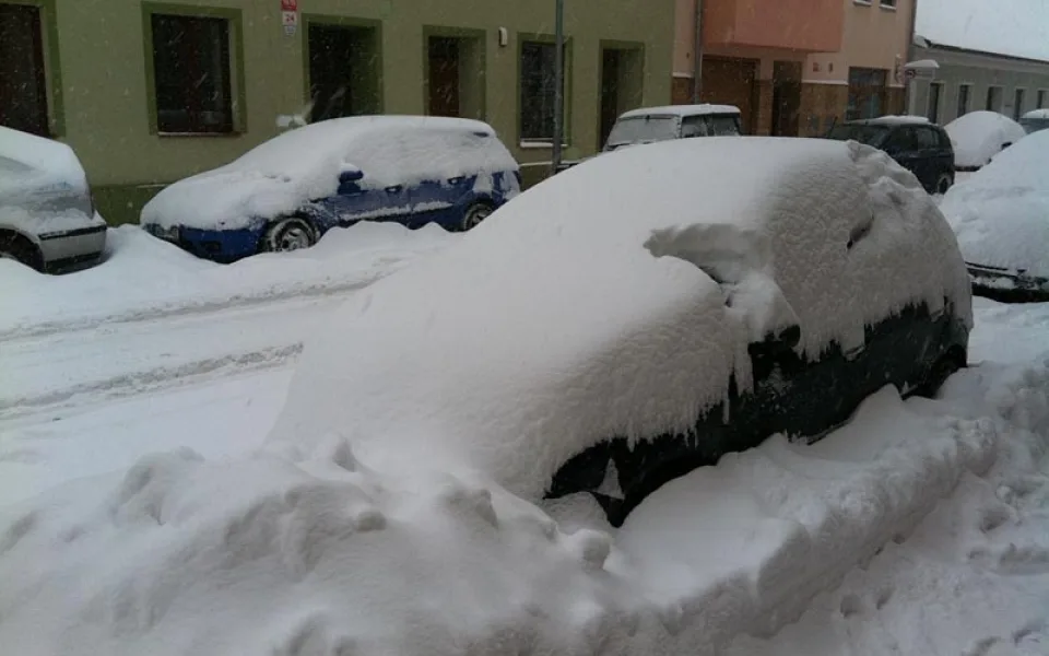 Ulice Bedřicha Smetany ve čtvrtek 17. ledna