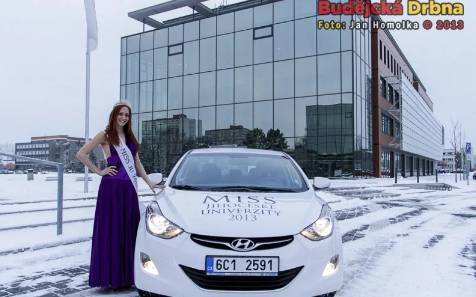 Jednou z výher Jitky Volné bylo zapůjčení vozu hyundai