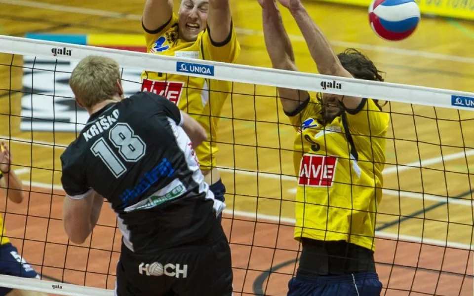 Nejlépe bodující hráč zápasu Michal Kriško na smeči