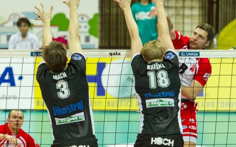 VK Jihostroj České Budějovice - Volejbalový oddíl Příbram 3:0