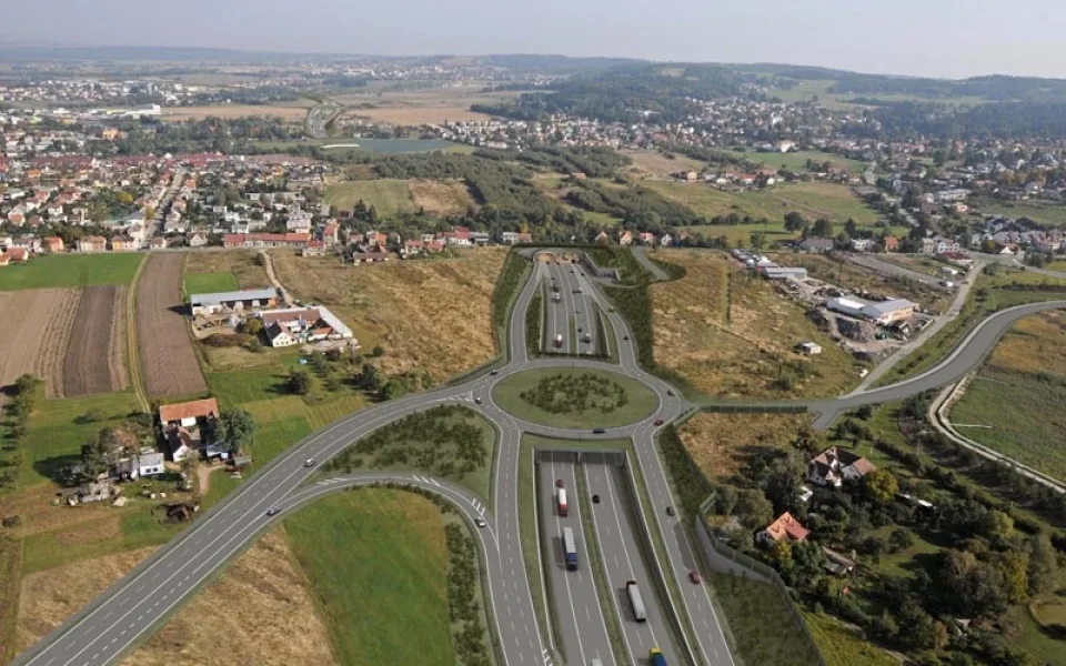 Tunel na Pohůrce z pohledu od jihozápadu