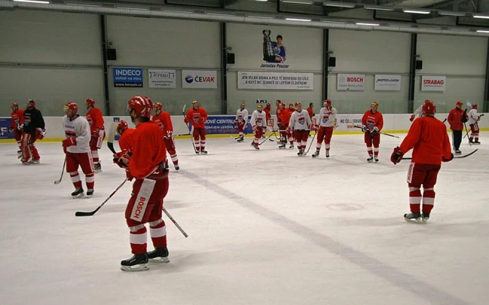Letní příprava HC Mountfield v Hokejovém centru Pouzar