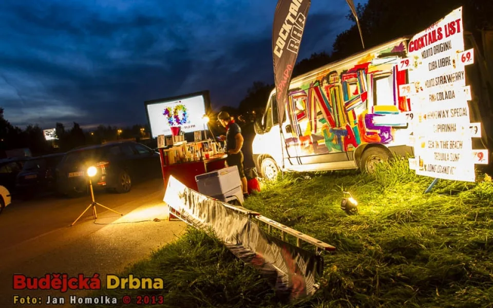 Autokino při Budějovickém Majálesu 2013