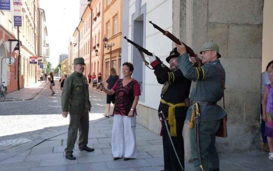Slavnostní zahájení výstavy Českobudějovičtí ostrostřelci