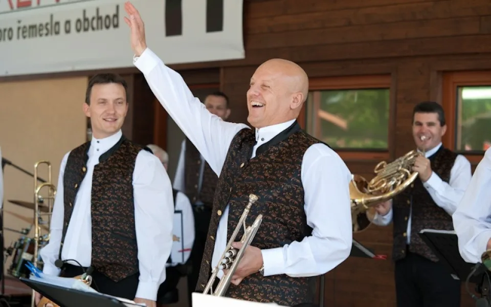 Miroslav Dvořák se svou dechovou kapelou Jižani