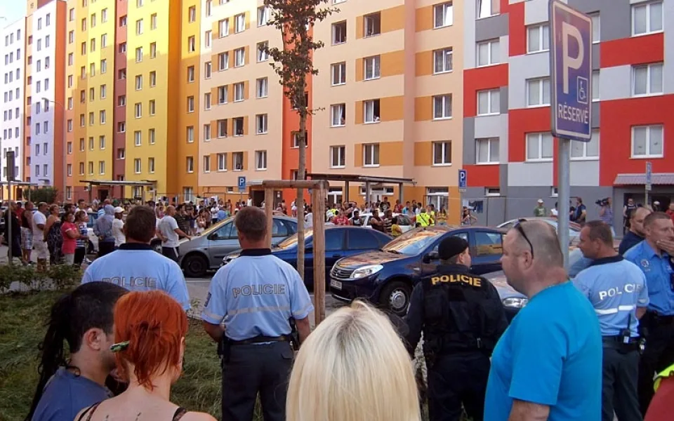 Dnešní shromáždění ve Volfově ulici