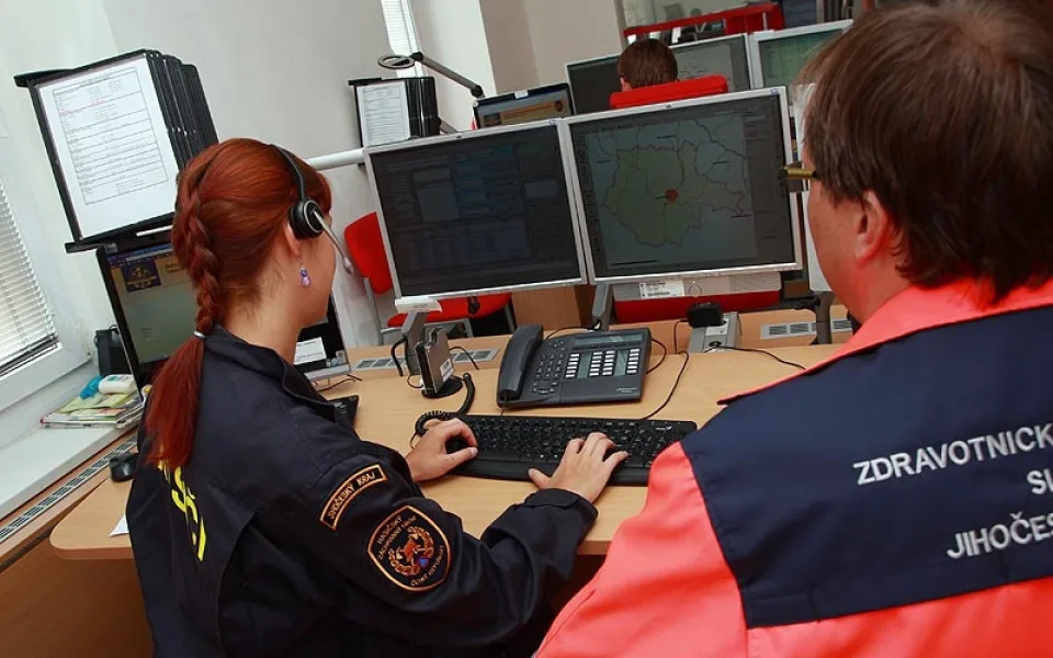 Výměnná stáž dispečerů jihočeských zdravotníků a hasičů