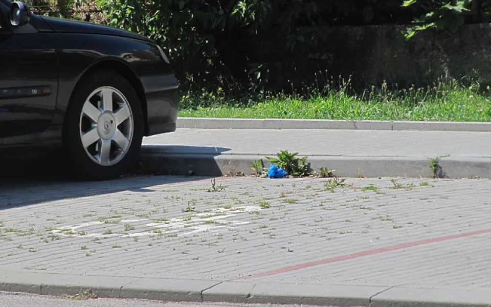 Podezřelý předmět byl v modrém sáčku