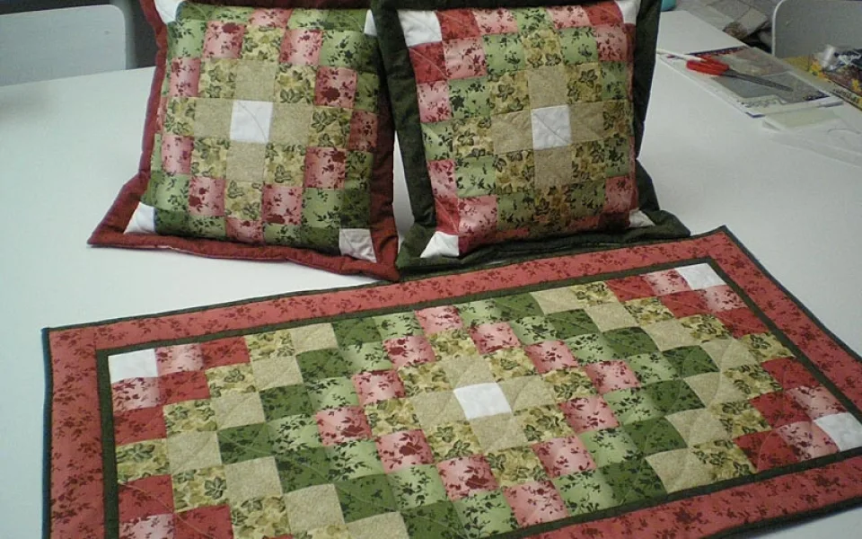 Výrobky při použití techniky patchwork