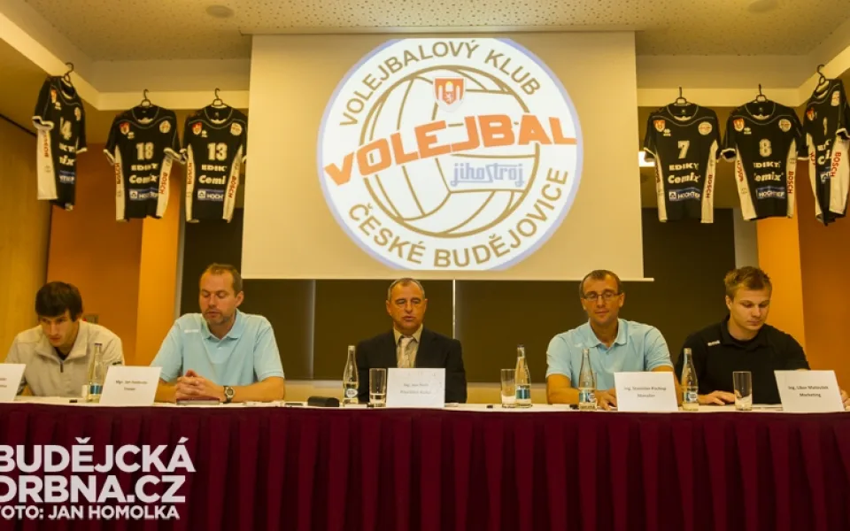 Tisková konference VK Jihostroj České Budějovice před začátkem sezony 2013/2014