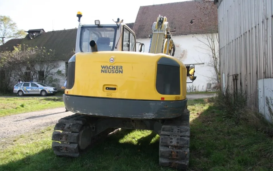 Nalezený bagr v Mladošovicích