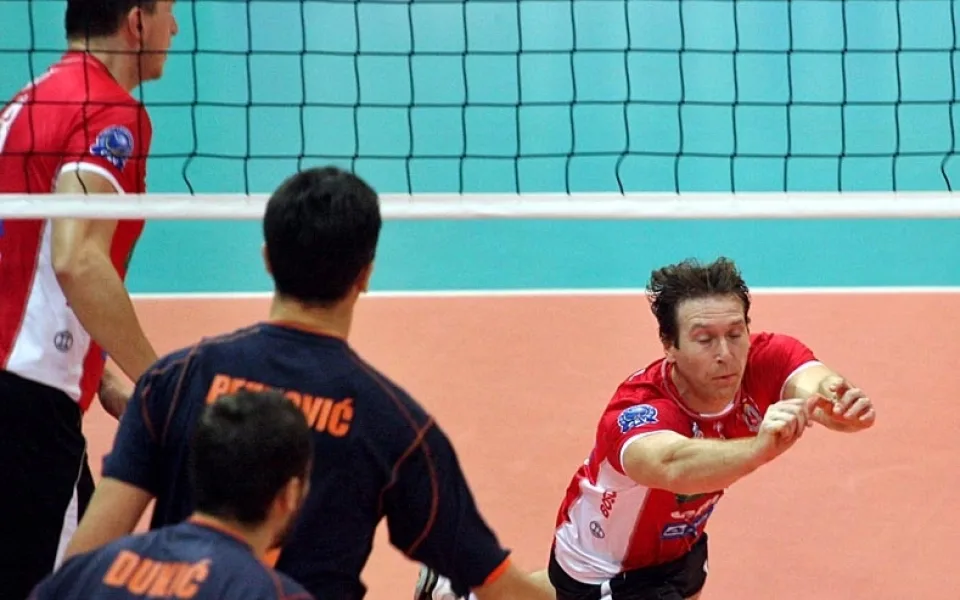 Petr Zapletal na příjmu při zápase s Budvou v Budějcích