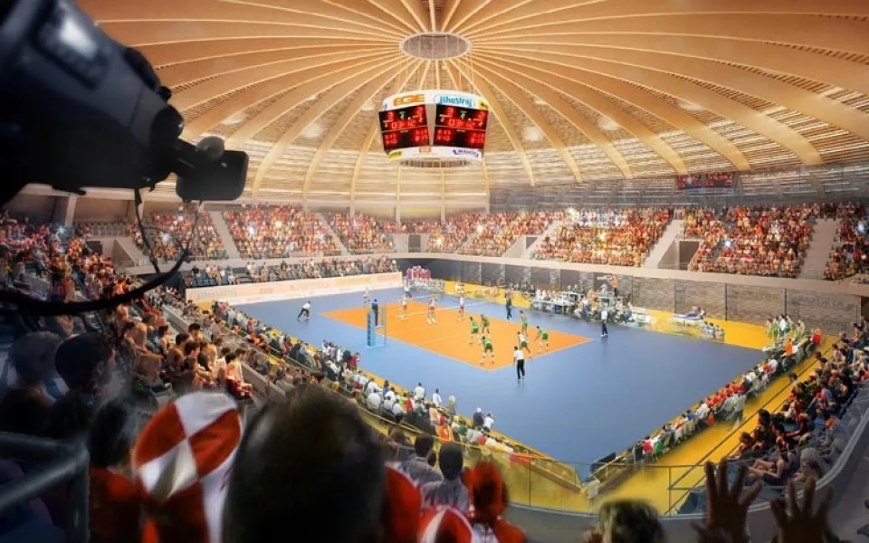 Interiér hlavní haly Centra halových sportů