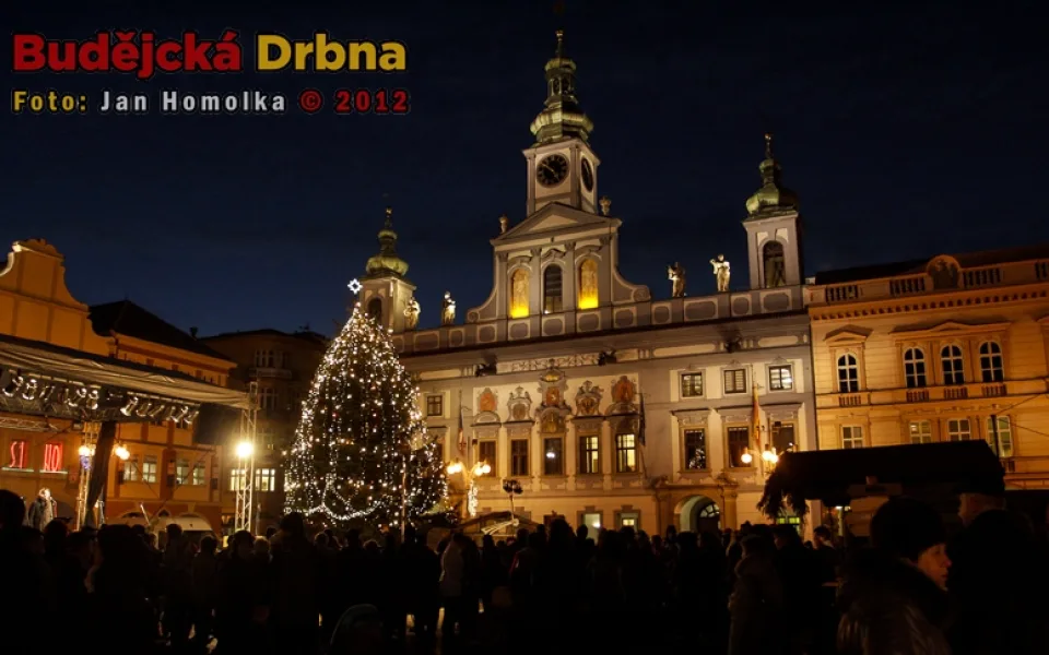 Loňský vánoční strom na náměstí Přemysla Otakara II.