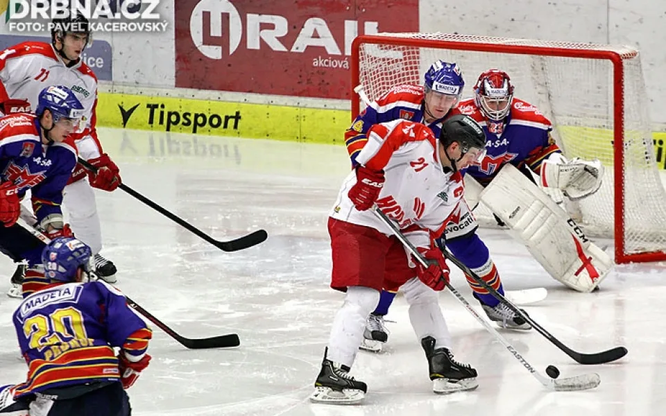 Utkání Olomouce proti Budějcím ovládla favorizovaná Mora