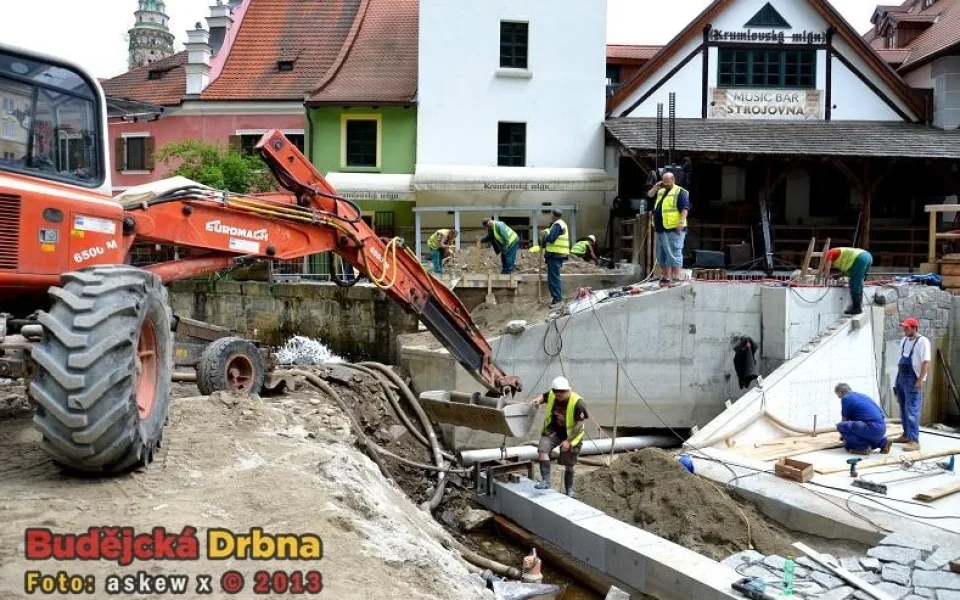 Rekonstrukce jezu Jelení lávka v Českém Krumlově