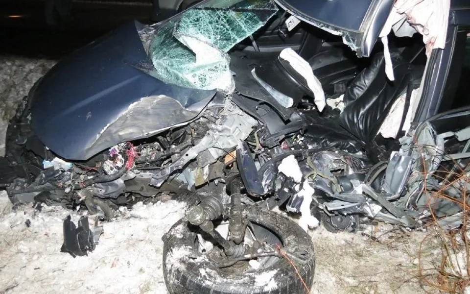 Mazda CX-7 po tragické havárii u Strážkovic
