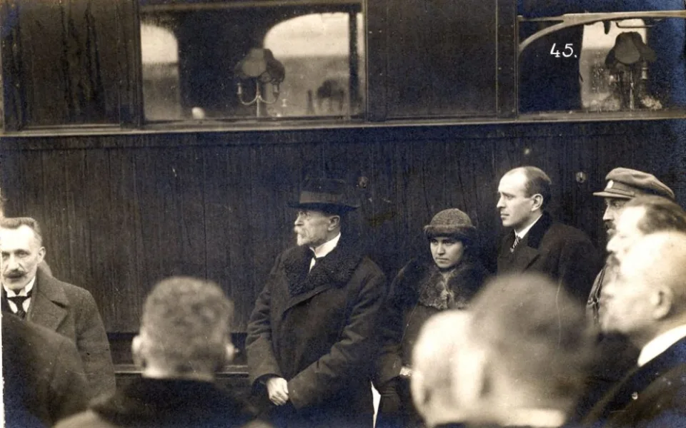 Příjezd Tomáše Garrigue Masaryka do Horního Dvořiště (20. prosince 1918)