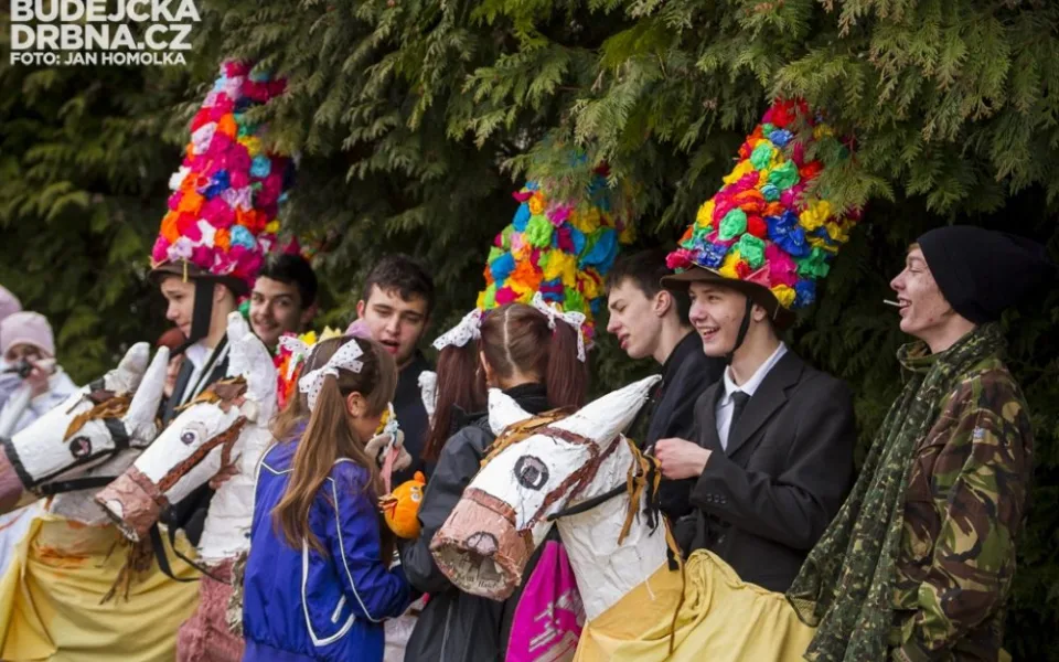 Masopustní průvod dětí v Lišově