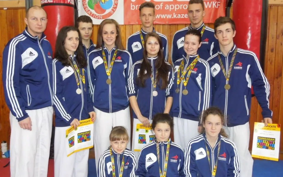 Medailisté TJ Karate České Budějovice na mezinárodním turnaji v Maďarsku