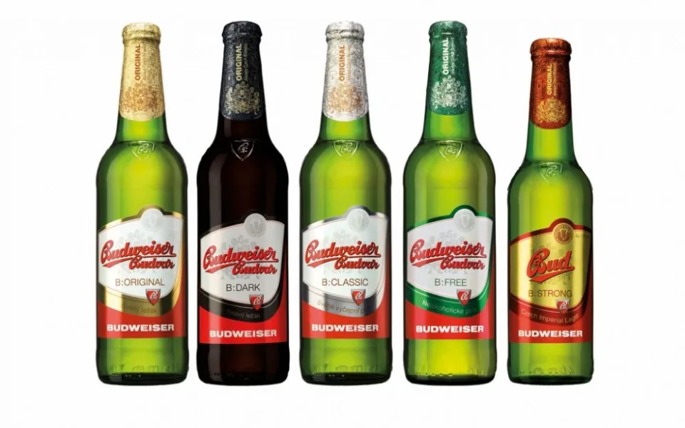 Nový design obalů produktů pivovaru Budějovický Budvar